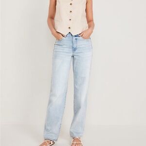 Old Navy High Waisted OG Loose Light Blue Women's Jeans